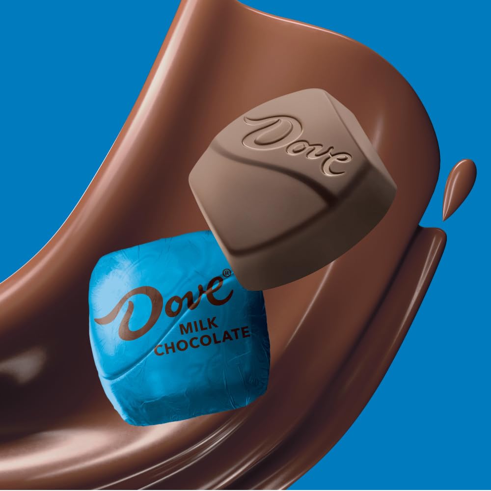 DOVE PROMISES Milk Chocolate Candy, 136 Count Bulk Bag - Perfect for Parties, Gifts, and Office Snacks