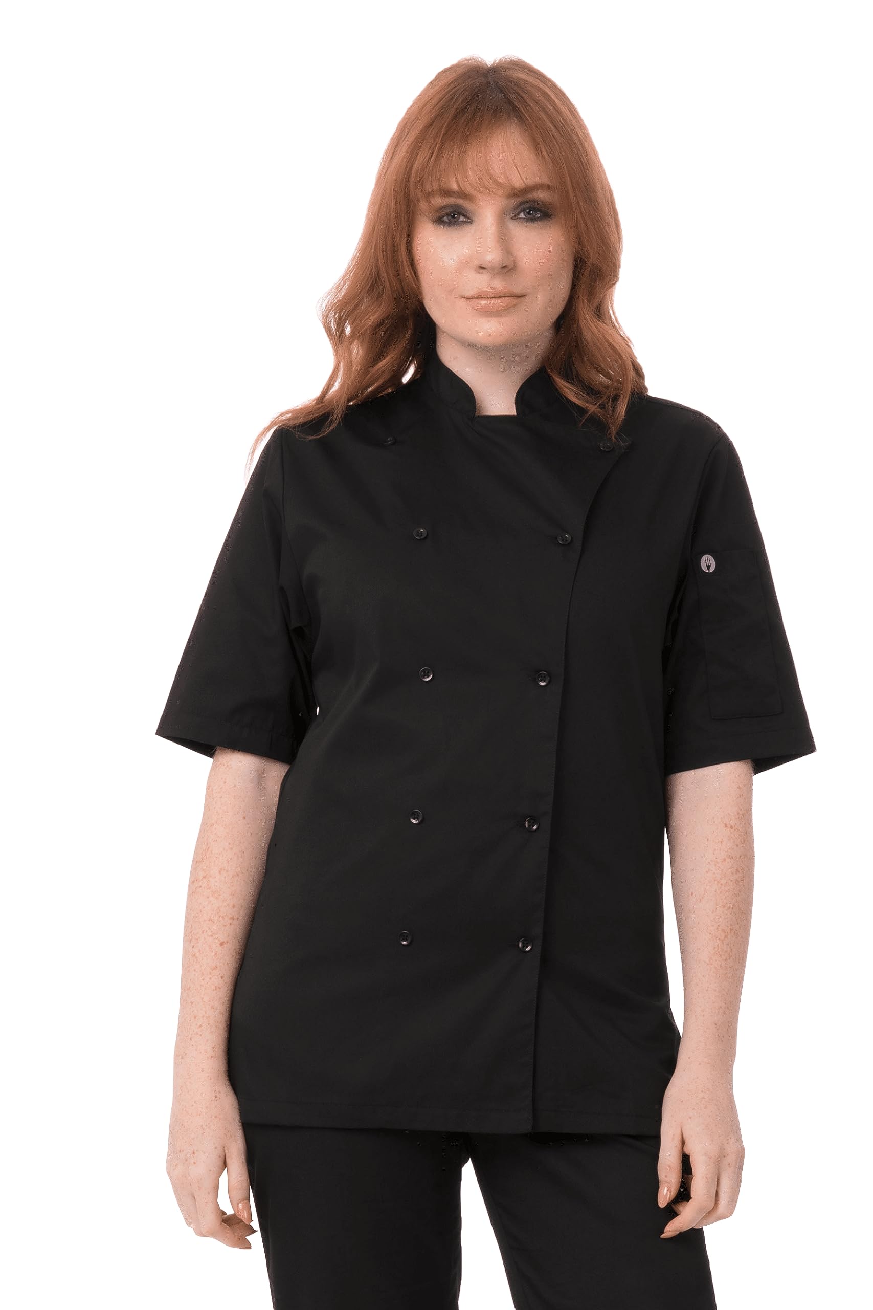 Chef Works Women's Avignon Bistro Chef Coat - Professional Kitchen Uniform for Cooking, Baking & Culinary Arts - Perfect for Chefs, Bakers & Restaurant Staff