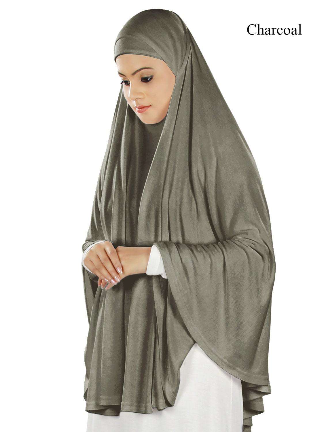 Soft Viscose Jersey Khimar Scarf - Islamic Prayer Hijab for Women - Perfect for Salah, Eid, and Daily Wear