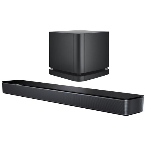 Bose Soundbar 300 with Bass Module 500 - Smart Bluetooth Sound Bar with Voice Control & Wireless Subwoofer - Home Theater System for TV, Movies & Music - Black