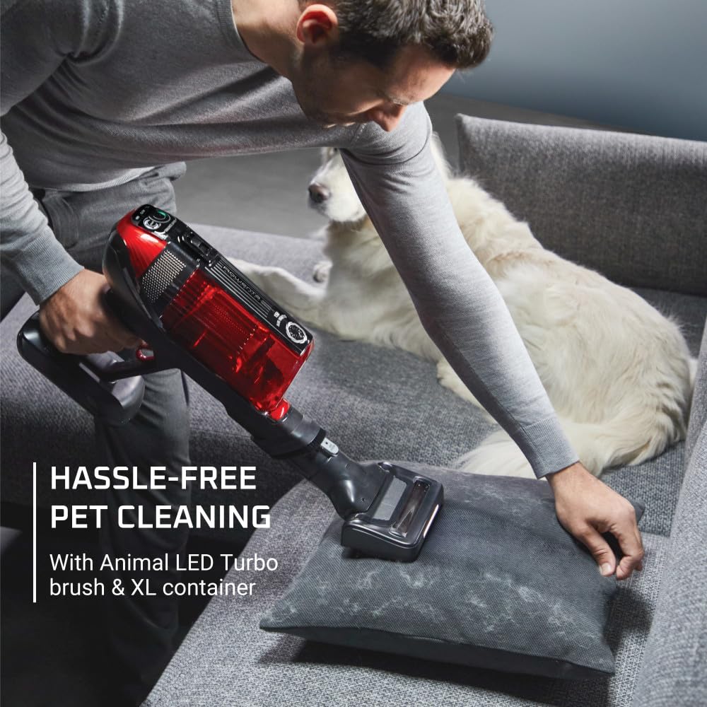Rowenta X-Force Flex 12.60 Cordless Vacuum Cleaner - 150 Air Watts, 30.4 Oz XL Dust Container, Flex Technology, Auto Floor Detection, 45Min Runtime, 3Hr Charge - Powerful Pet Hair Vacuum for Hardwood Floors & Carpets | Ideal for Home Cleaning & Pet Owners