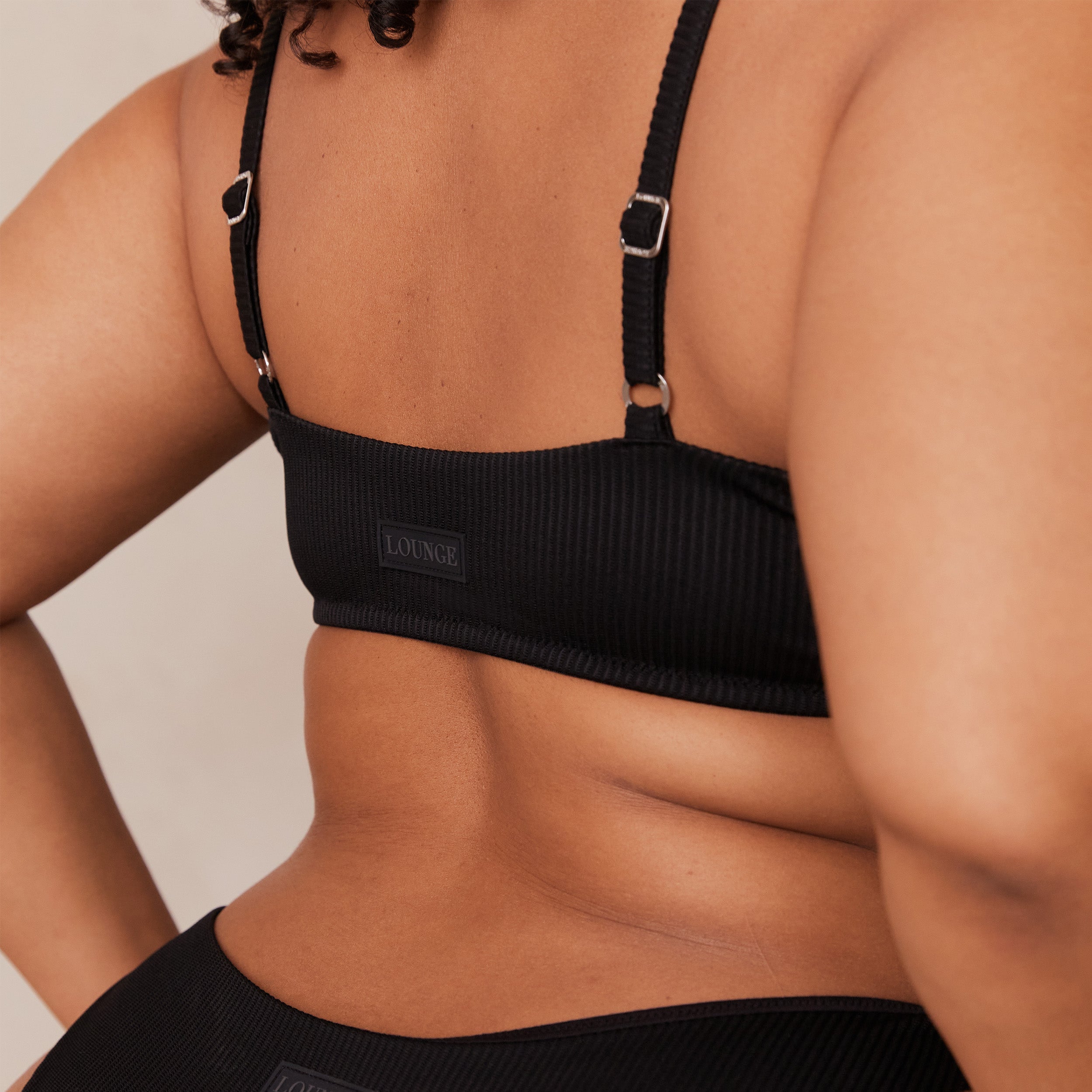 Seamless Ribbed Triangle Bralette - Black Lace Underwire Bra for Women | Comfortable & Sexy for Everyday Wear, Yoga, and Lounge
