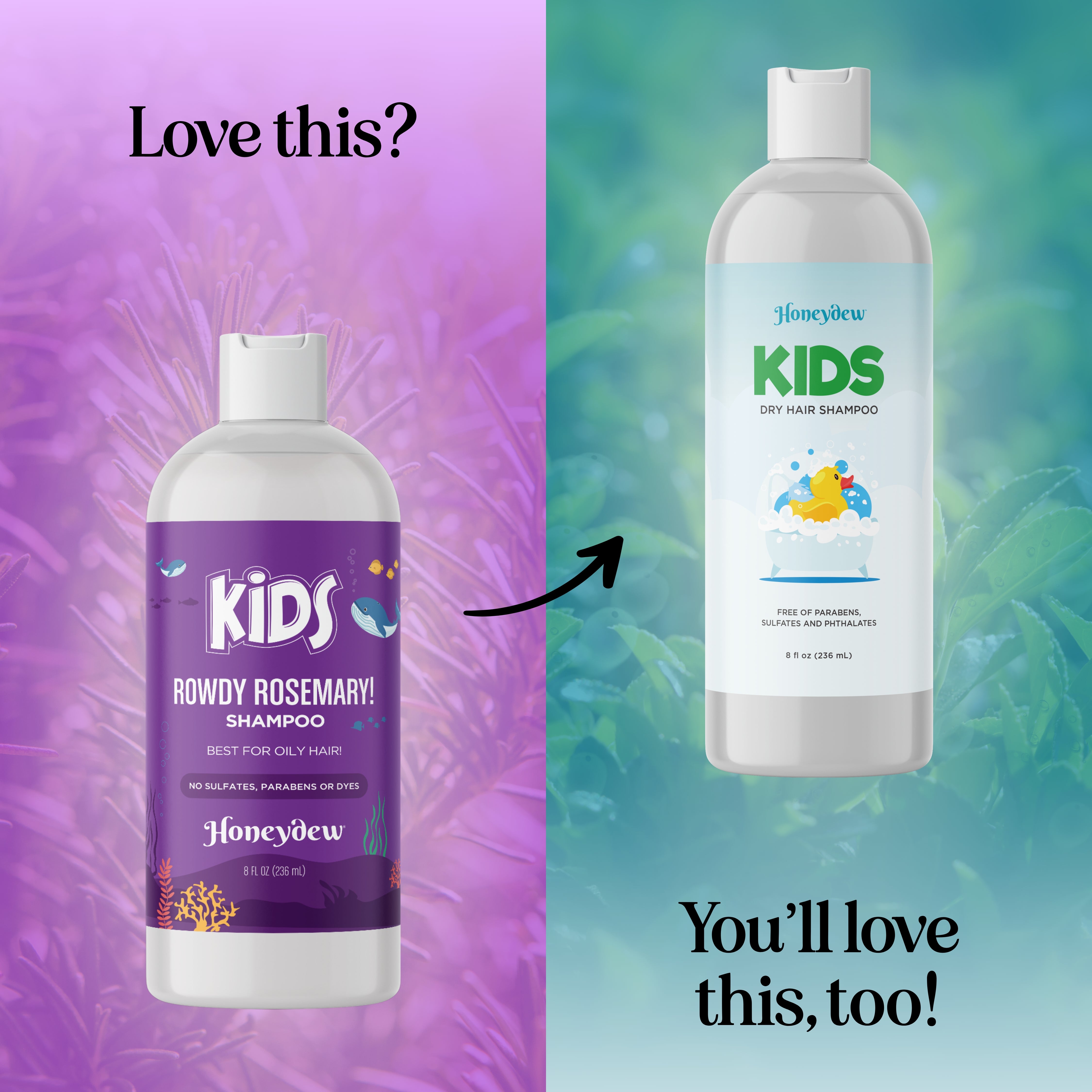 Natural Rosemary Scalp Treatment Shampoo for Kids - Gentle & Soothing Hair Care for Children with Dry Scalp & Dandruff | Perfect for Daily Use & Sensitive Skin