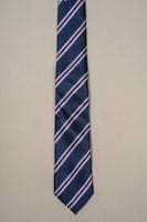 Cavani Blue Stripe Tie Set for Men - Premium Silk Necktie & Pocket Square Set - Perfect for Business, Weddings & Formal Occasions