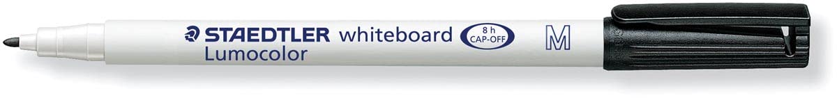 Lumocolor Whiteboard Marker - Black, Dry Erase Markers for Whiteboards, Glass, and Non-Porous Surfaces - Ideal for Office, Classroom, and Home Use