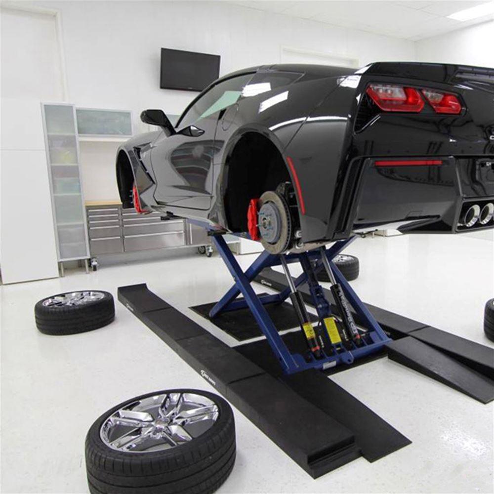 RACE RAMPS 4 High Car Lift Ramps - 3.9 Degree Approach Angle for Easy Vehicle Access - Perfect for Garage, Auto Repair & Low Clearance Vehicles