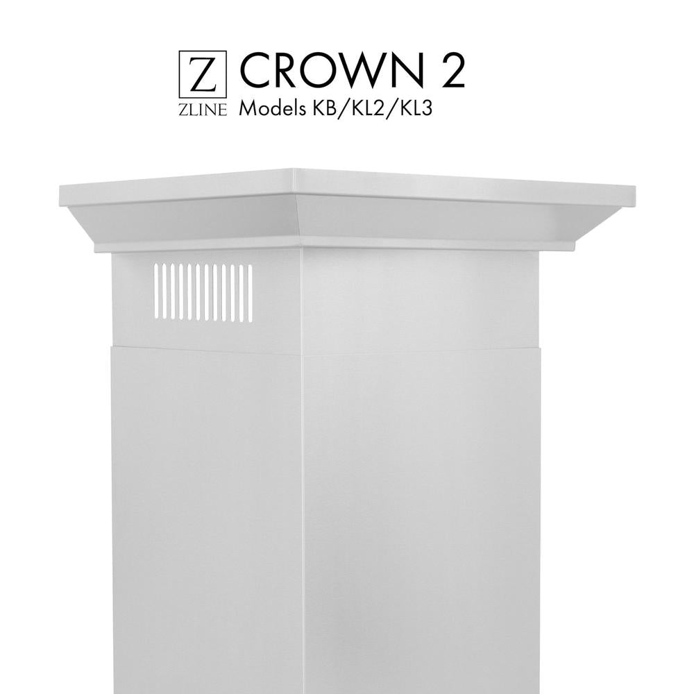 ZLINE CM2 Crown Molding Kit for Wall Range Hoods - Compatible with KB/KL2/KL3 Models - Premium Kitchen Upgrade for Modern & Traditional Homes