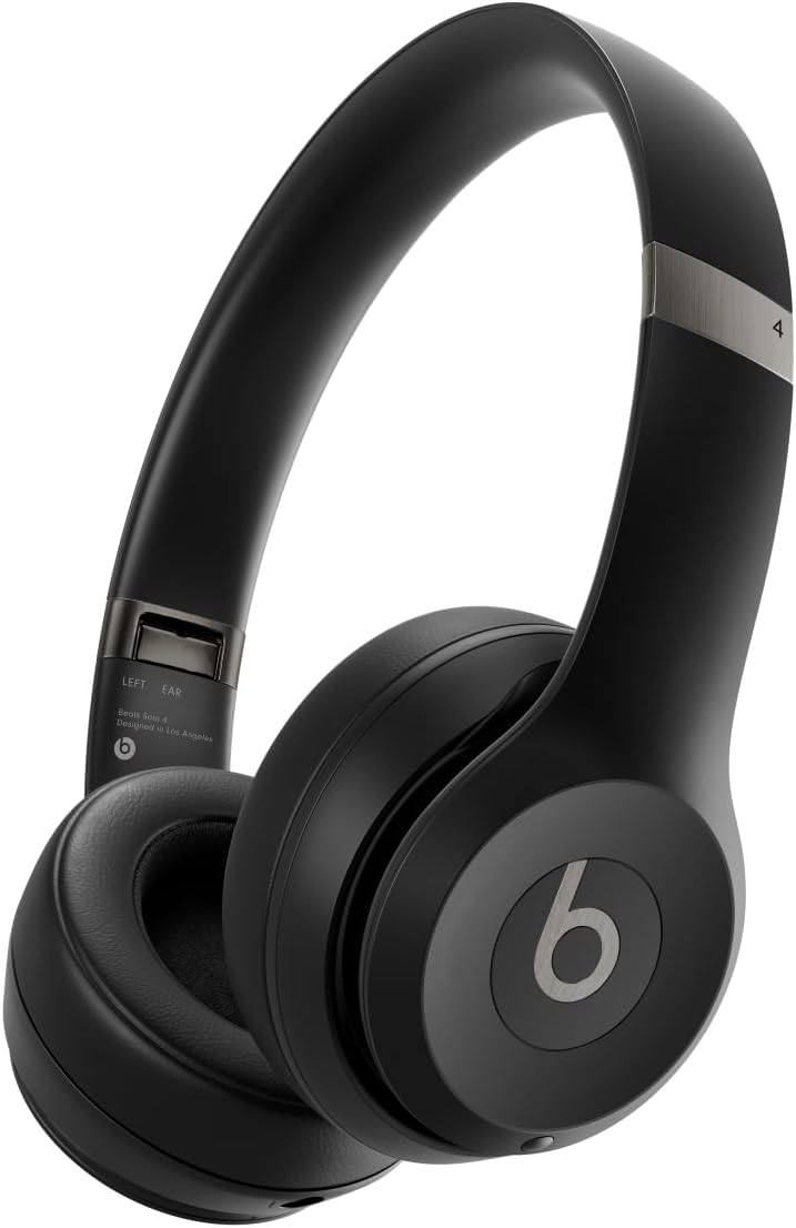 Beats Solo 4 Wireless Bluetooth On-Ear Headphones - Apple & Android Compatible, 50-Hour Battery Life (Refurbished) - Perfect for Gym, Travel & Work