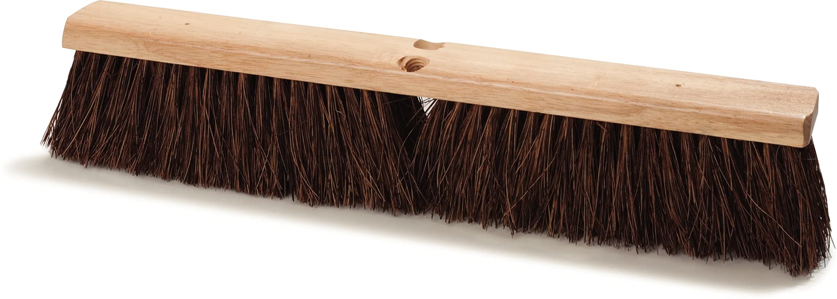 SPARTA Flo-Pac Palmyra Heavy Duty Floor Sweeper - 24 Inch Commercial Broom for Industrial Cleaning, Brown (Pack of 12) - Ideal for Warehouses, Factories, and Large Retail Spaces