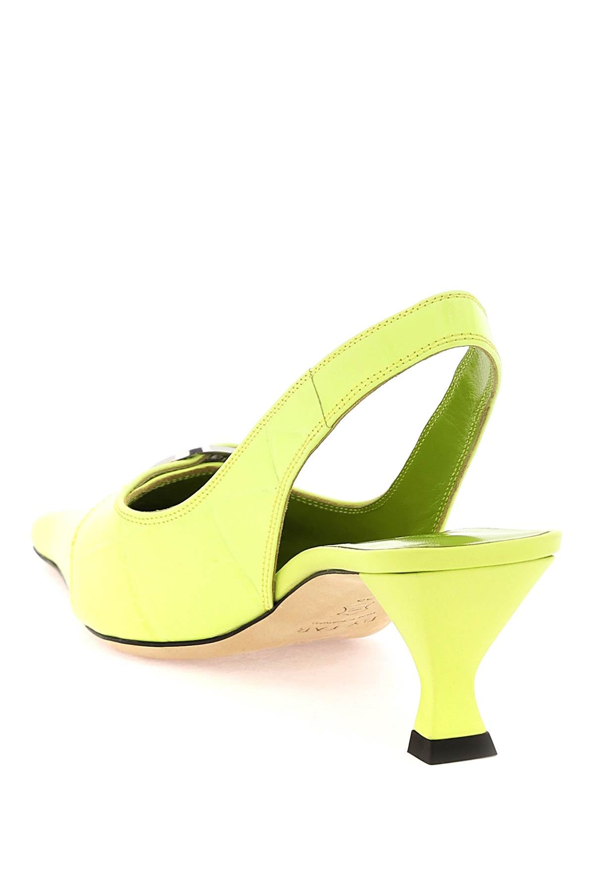 Far Croco Embossed Slingback Pumps - Women's Comfortable Heels for Work, Party & Wedding - Stylish Dress Shoes for Office & Evening Events