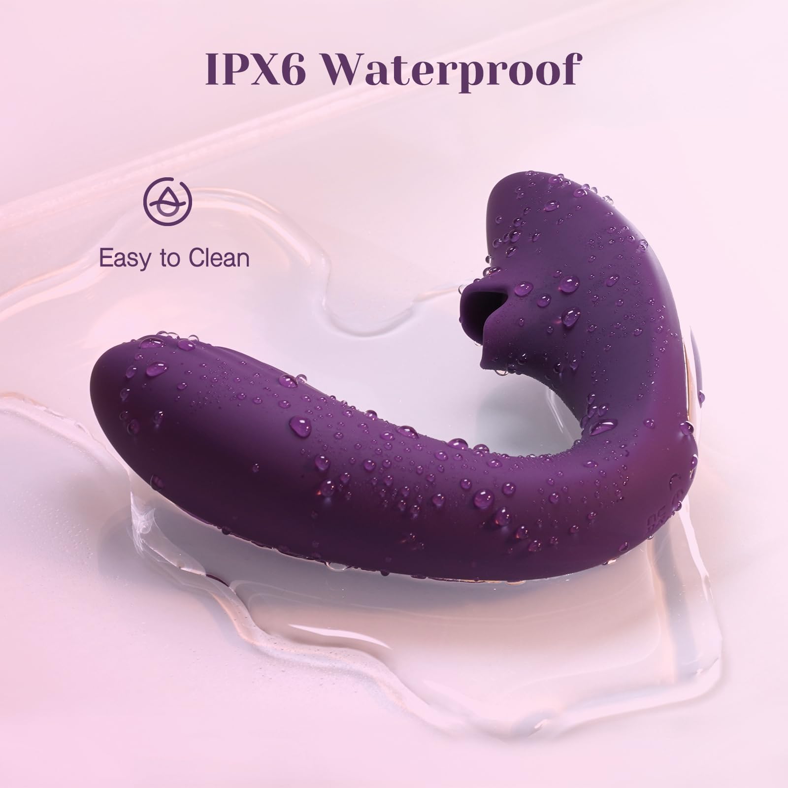 Tracy's Dog Clitoral Stimulator & G-Spot Vibrator - Remote Control Adult Toy for Women & Couples with 7 Licking & 10 Vibration Patterns - Purple Sex Toy for Double Pleasure - Perfect for Solo Play & Intimate Couple Moments