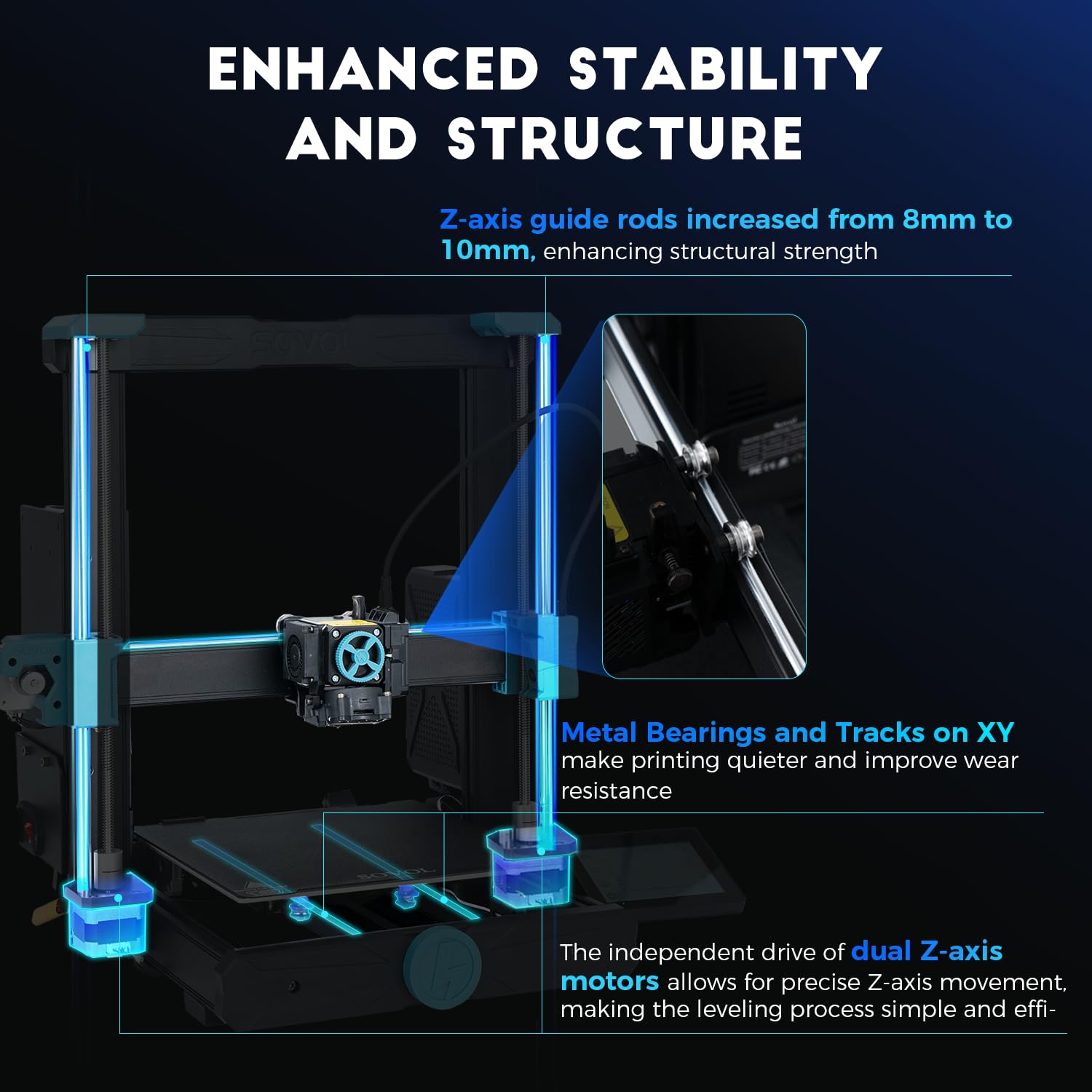 Sovol SV06 ACE High-Speed 3D Printer with Auto Leveling & Camera | 600mm/s Printing | 8.66x8.66x9.84in Build Volume | Open Source Dual Gear Direct Drive | Perfect for Home DIY, Prototyping & Educational Projects