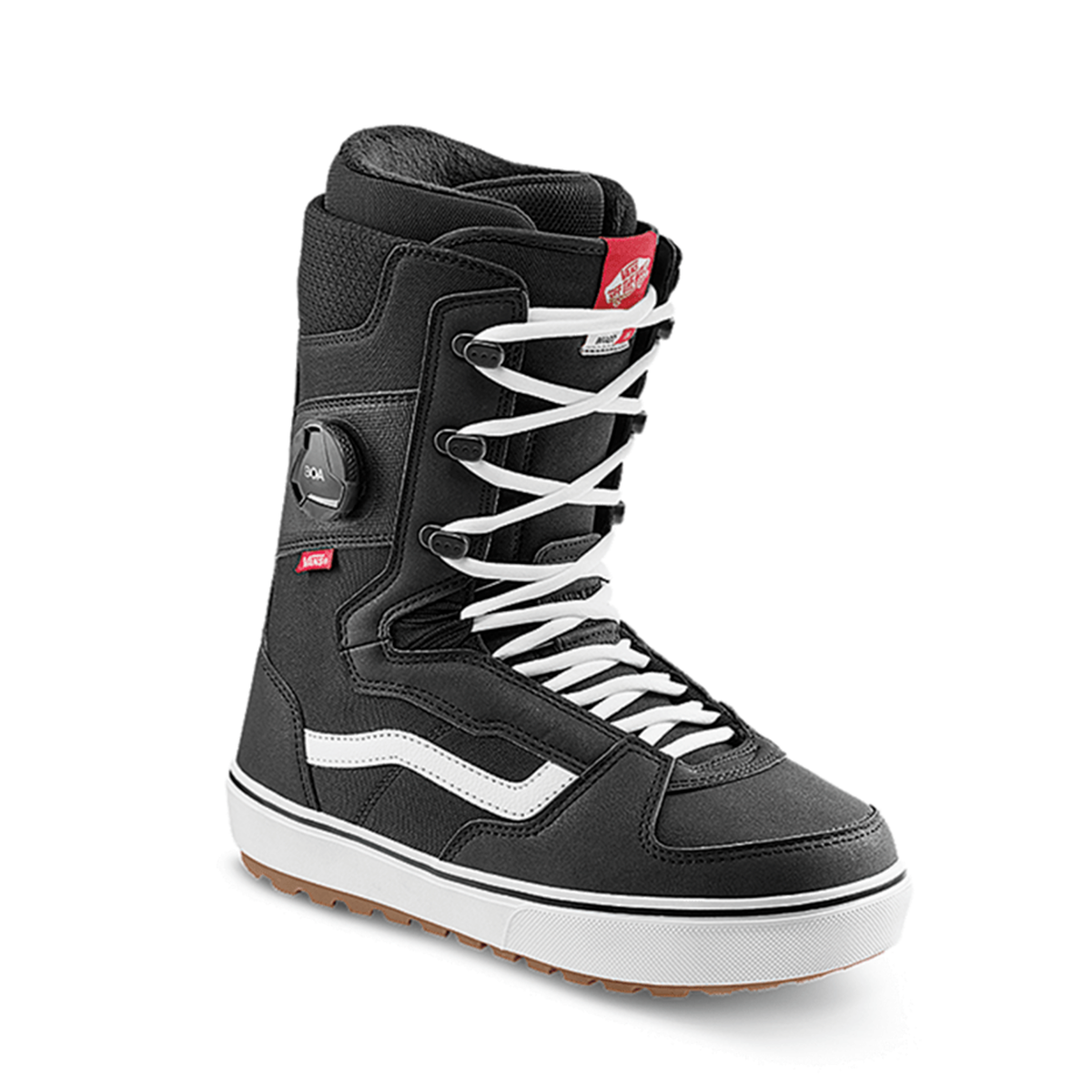 Vans 2025 Invado OG Snowboard Boots - Men's & Women's Black/White Snowboard Shoes for Winter Sports & Mountain Adventures