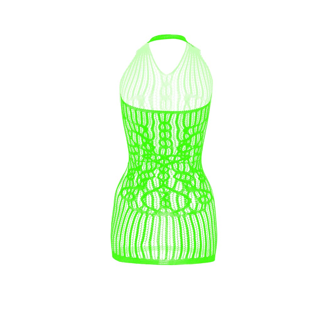 Sexy Fishnet Lingerie for Women - V-Neck Babydoll Sleepwear Mini Dress One Size - Perfect for Valentine's Day, Boudoir Photography & Romantic Nights