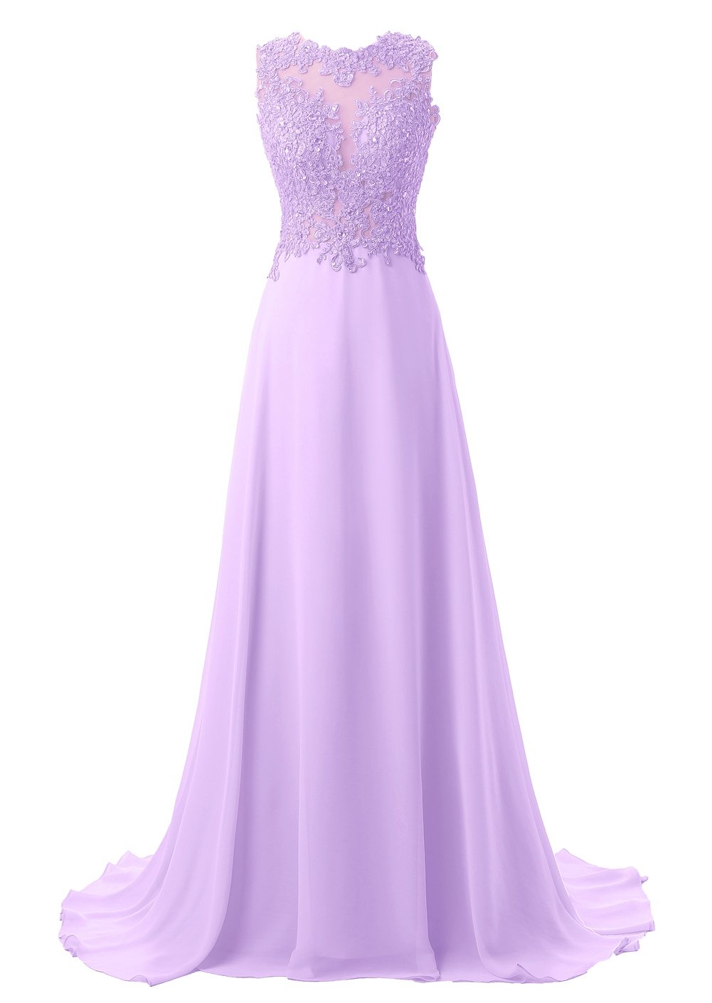 Callmelady Elegant Lace Appliqued Prom Dresses 2020 - Long Formal Evening Gowns for Women | Perfect for Homecoming, Prom Night & Black Tie Events