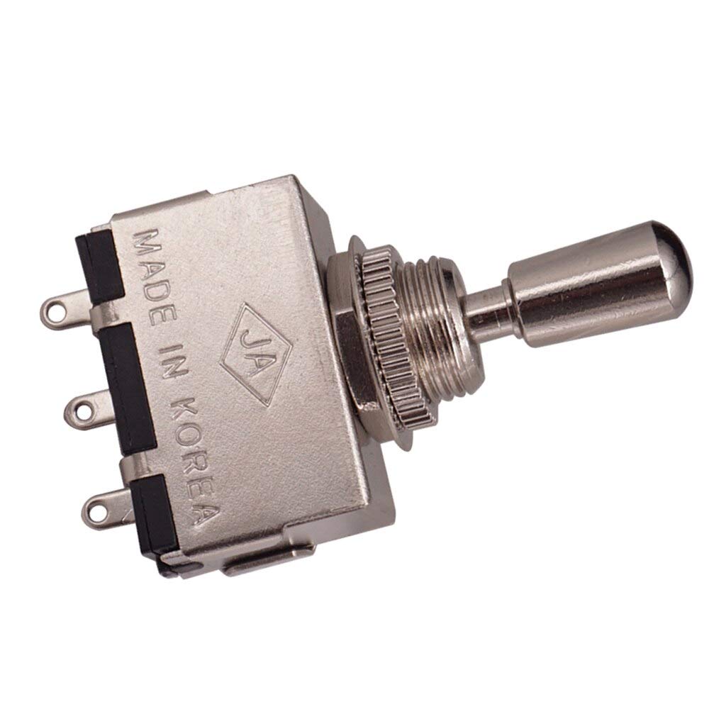 Premium 3-Way Electric Guitar Pickup Selector Switch with Copper Knob - Tone Control Toggle for LP Style Guitars (Silver) - Perfect for Guitar Upgrades & DIY Repairs