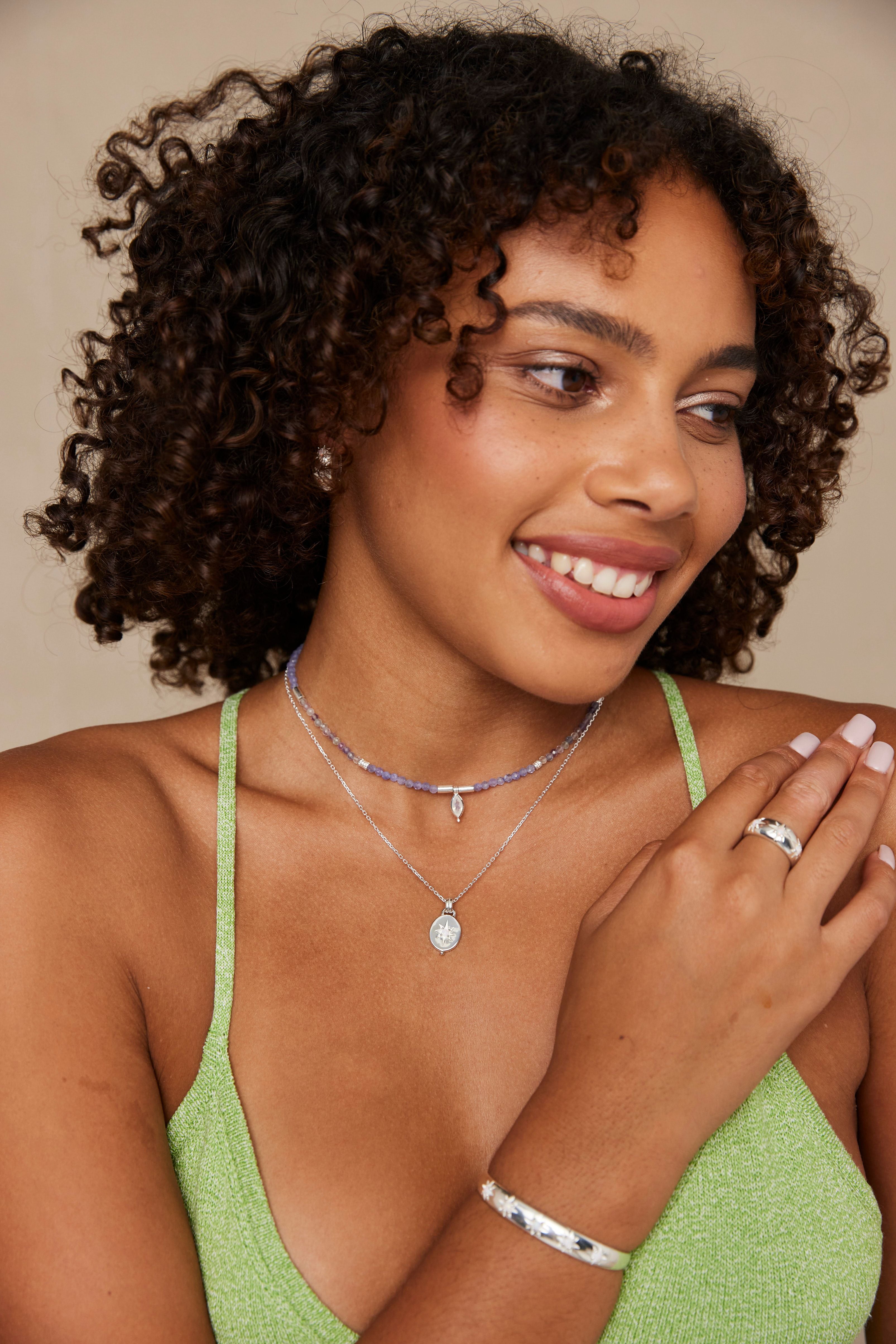 Alina Opal Silver Band Ring - Elegant Sterling Silver Jewelry with Genuine Opal Gemstone for Women | Perfect for Weddings, Anniversaries & Special Occasions