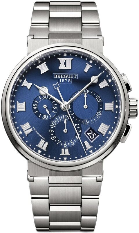 Breguet Marine 5527 Titanium Chronograph Men's Watch - Luxury Dive & Sports Timepiece for Business, Yachting & Formal Occasions