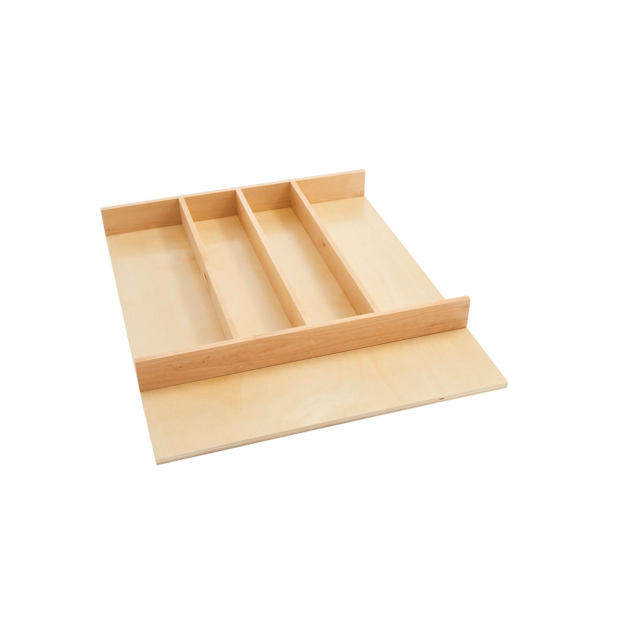 Rev-A-Shelf Adjustable Silverware Drawer Organizer - 18.5 x 22 Inch Maple Wood Kitchen Utensil Tray for Cutlery, Knives, Spoons & Forks - Perfect for Kitchen Cabinets, Pantry Storage & Dining Room Organization