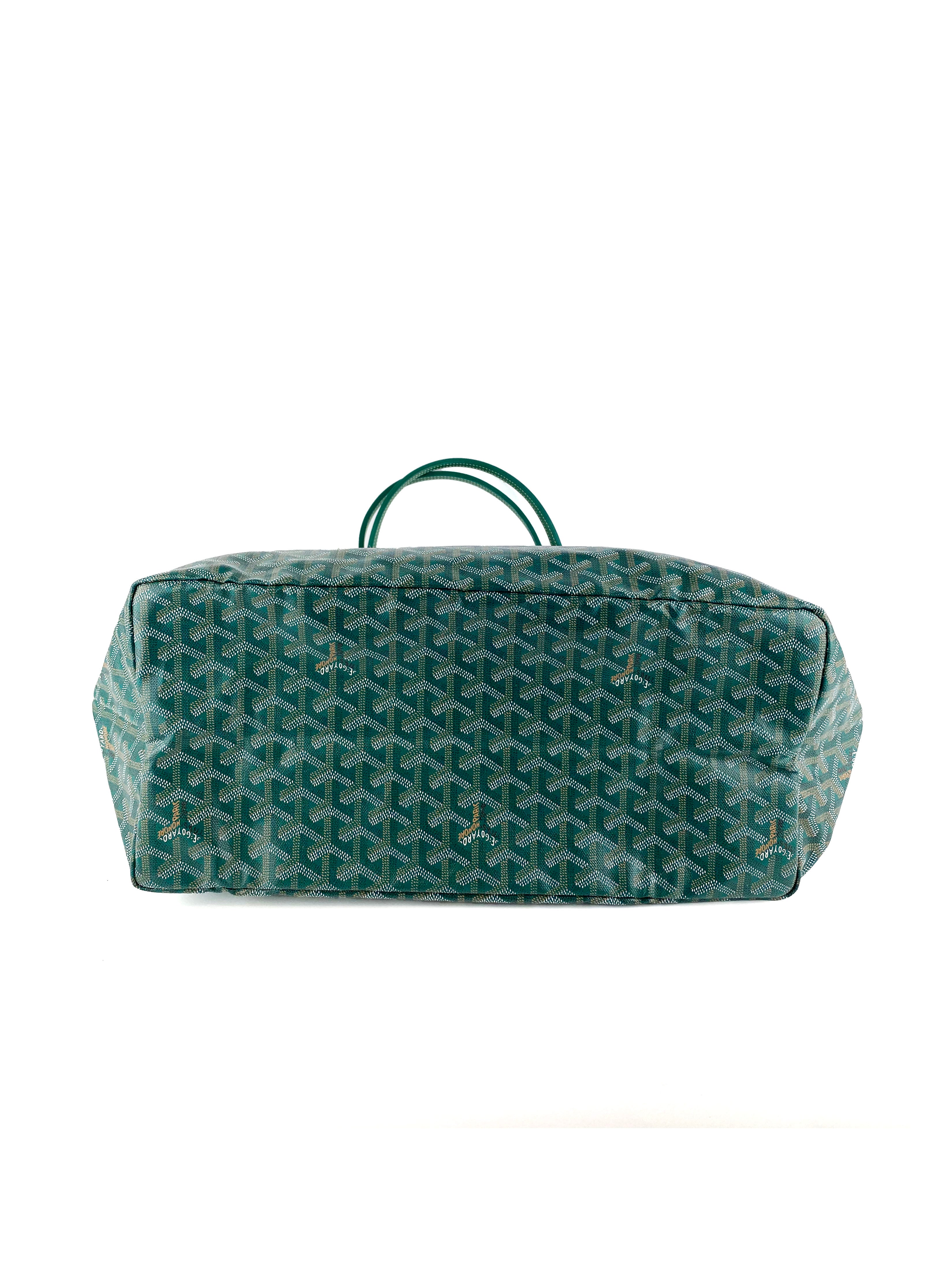 Luxury Goyard Green St. Louis Tote Bag - Premium Designer Handbag for Women - Fashionable & Durable Shopping Tote - Perfect for Work, Travel & Everyday Use