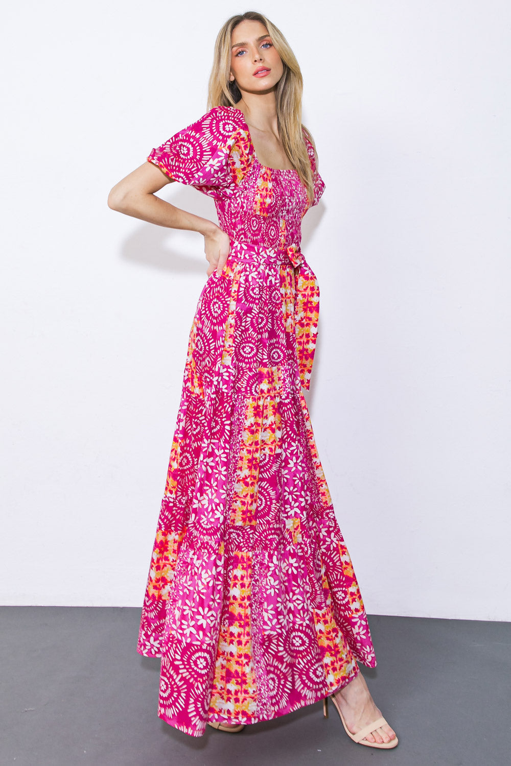 Faith-Inspired Woven Maxi Dress for Women - Elegant Boho Summer Dress for Beach, Wedding & Vacation
