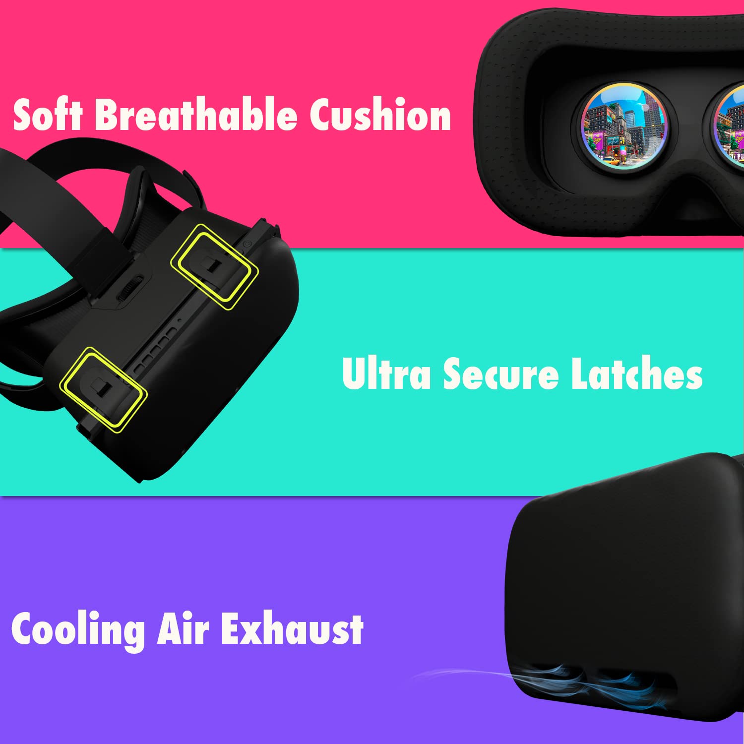Orzly VR Headset for Nintendo Switch & Switch OLED - Adjustable Lens Virtual Reality Gaming Headset with Labo VR Support - Black Gift Box Edition | Perfect for Immersive Gaming, Family Entertainment & VR Exploration