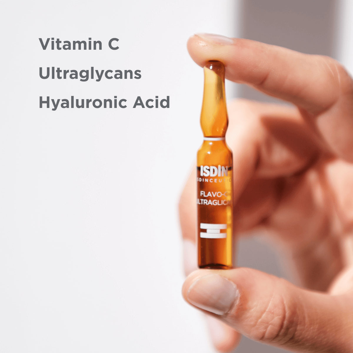 ISDIN Isdinceutics Flavo C Ultraglican Serum - Vitamin C Anti-Aging Face Serum with Antioxidants for Brighter Skin | Perfect for Daily Skincare Routine & Nighttime Use