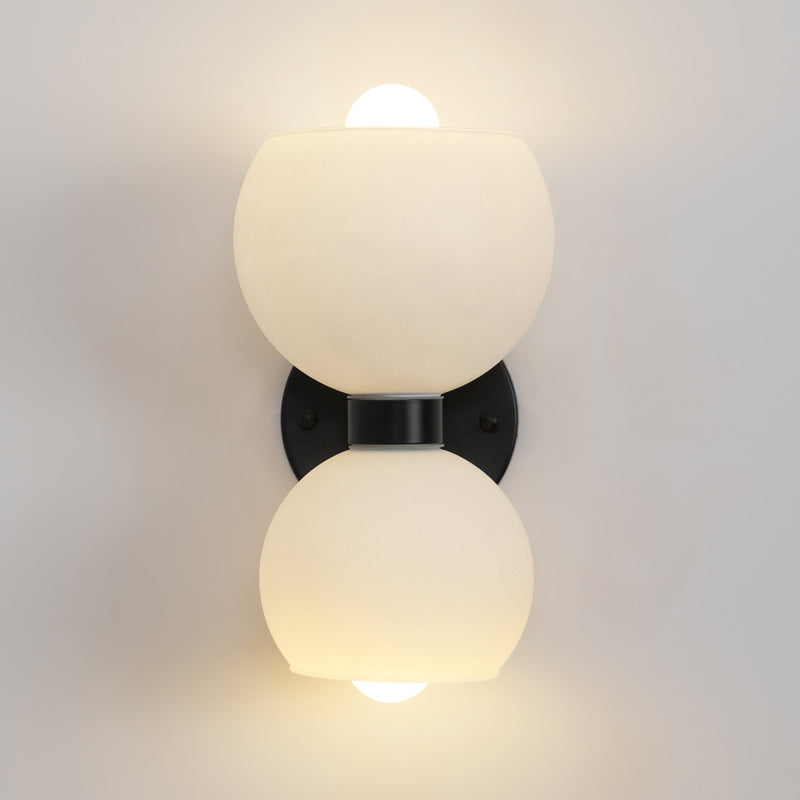 Betty Sconce Wall Light - Vintage Style Brass Wall Sconce with Clear Glass Shade for Bedroom, Living Room, or Hallway Lighting