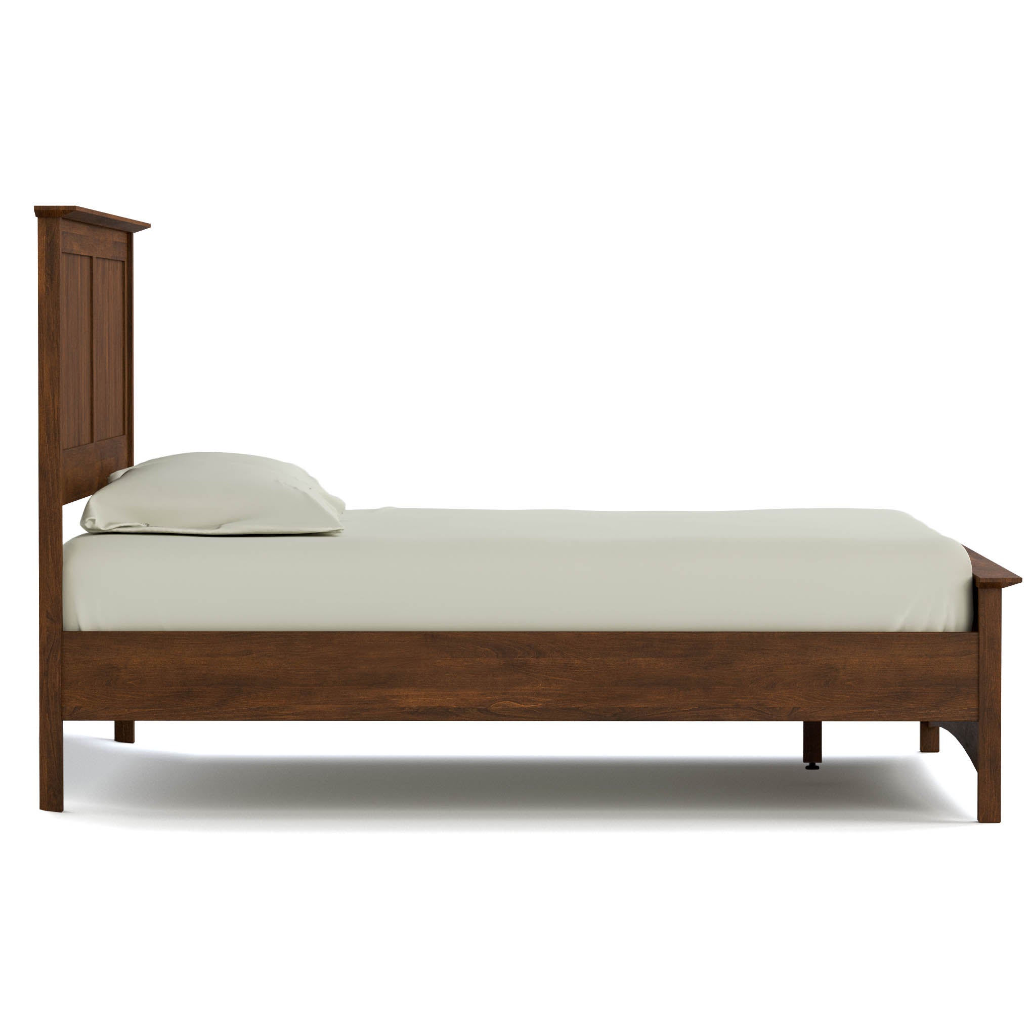 Gable Road Bed Frame - Sturdy Metal Platform Bed with Wooden Headboard - Perfect for Modern Bedrooms & Guest Rooms