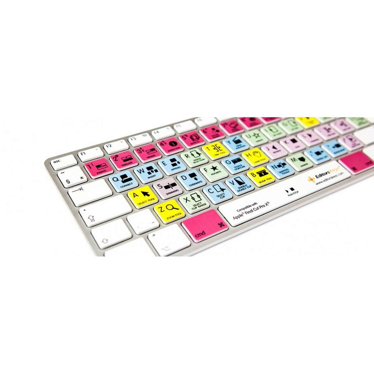 Final Cut Pro X Keyboard - Editors Keys Dedicated Shortcut Keyboard for Mac | Wired USB Keyboard for Video Editing & Professional Film Production