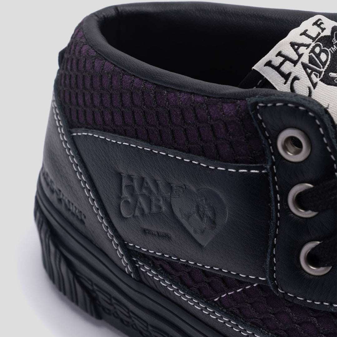 VANS X Passport Skate Half Cab Shoes - Black/Night Suede - Men's Skateboarding Sneakers for Street Style & Extreme Sports