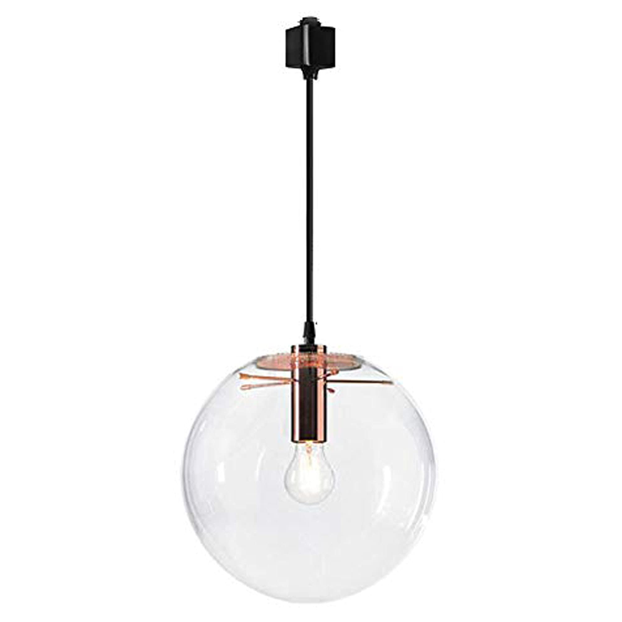 Kiven H-System Adjustable Track Mount Pendant Lighting - Brushed Brass Finish - Modern Kitchen Island Light Fixture - Perfect for Dining Room, Bar Counter, and Commercial Spaces - Model TB0590-A