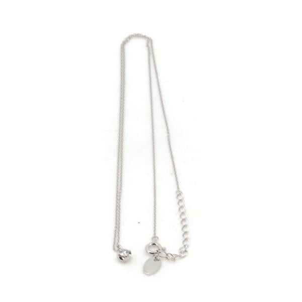 4K Diamond Necklace for Women - 10K White Gold & Silver Pendant, Pre-Owned in Excellent Condition - Perfect for Weddings, Anniversaries & Special Occasions