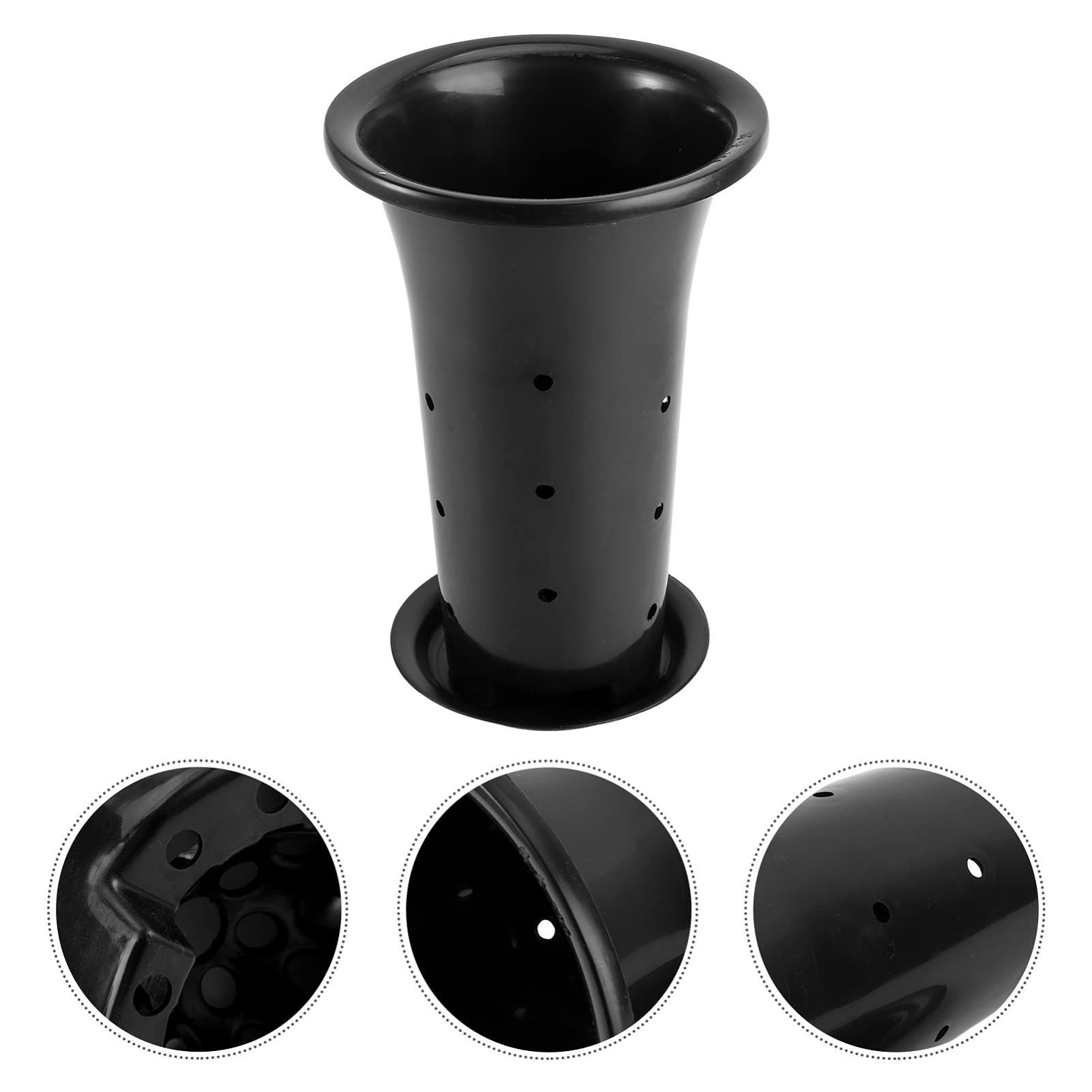 Happyyami 2-Pack Plastic Flower Pots with Drainage Holes & Trays - Breathable Planters for Indoor/Outdoor Plants, Home Decor, Gardening Gifts (Ideal for Succulents, Herbs & Small Flowers)