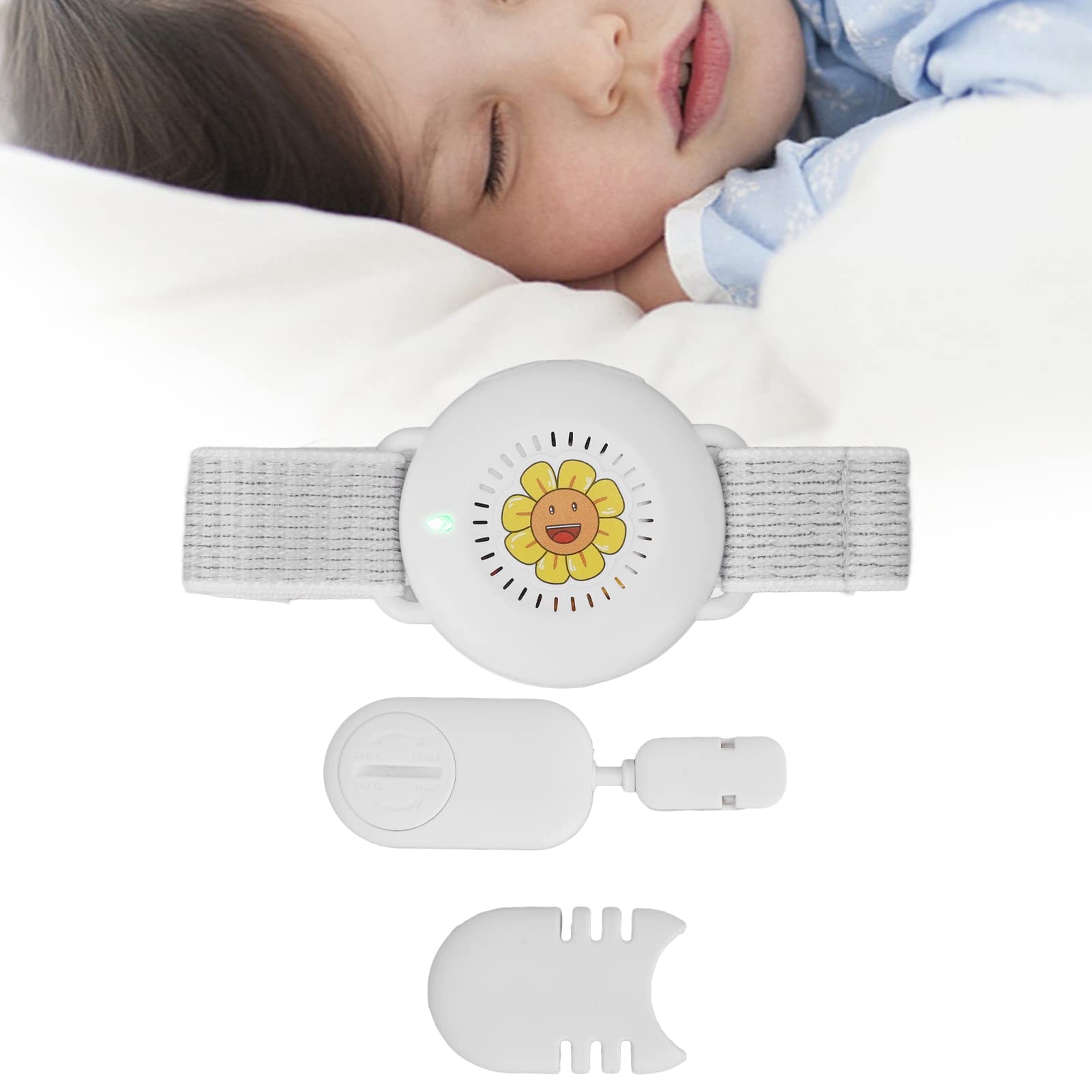 **Wireless Bedwetting Alarm for Kids & Adults - Rechargeable Enuresis Sensor with Receiver - Stops Bedwetting for Boys, Girls, Elderly & Infants - Perfect for Home, Travel & Overnight Use**