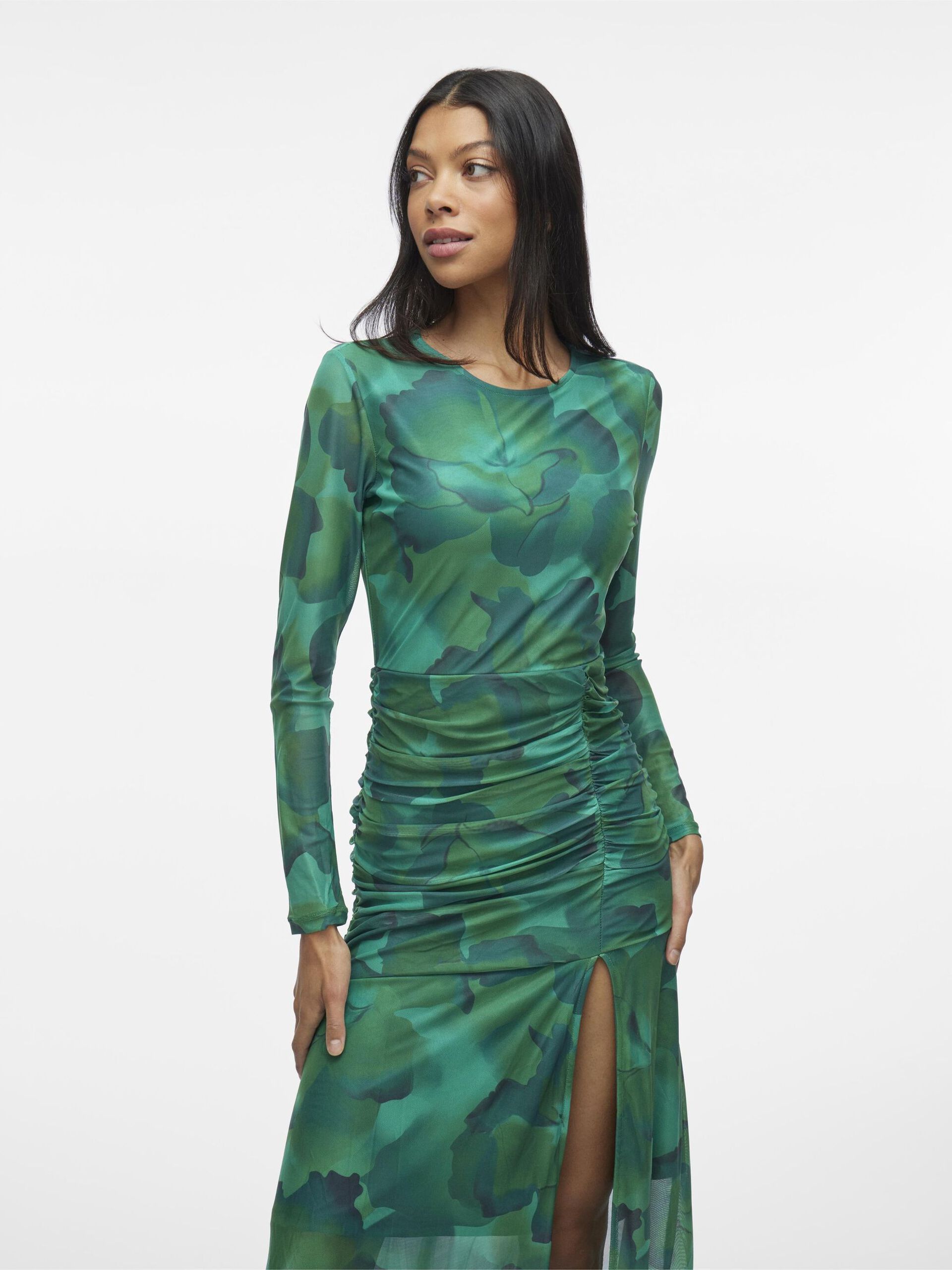 Leena Maxi Dress for Women - Elegant Long Flowy Summer Dress in Ultramarine Green - Perfect for Beach Vacations, Date Nights & Outdoor Parties