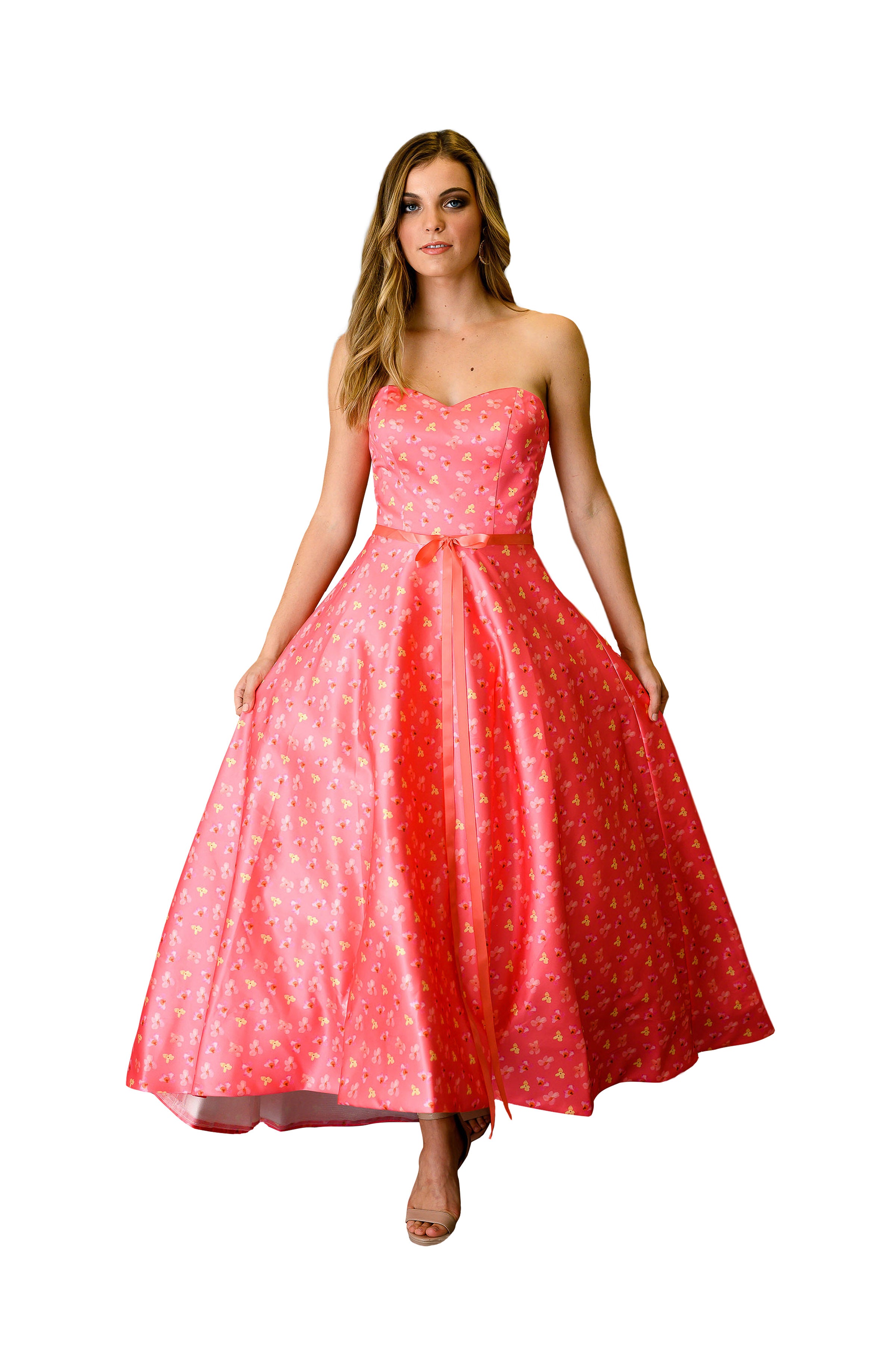 Elegant Strapless Formal Train Evening Gown for Prom, Wedding & Special Occasions - Perfect for Red Carpet & Black Tie Events