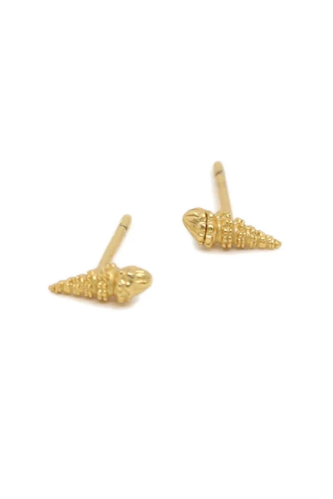 Mini Cone Shell Stud Earrings - Hypoallergenic Stainless Steel Dainty Studs for Women - Perfect for Everyday Wear, Parties & Gifts