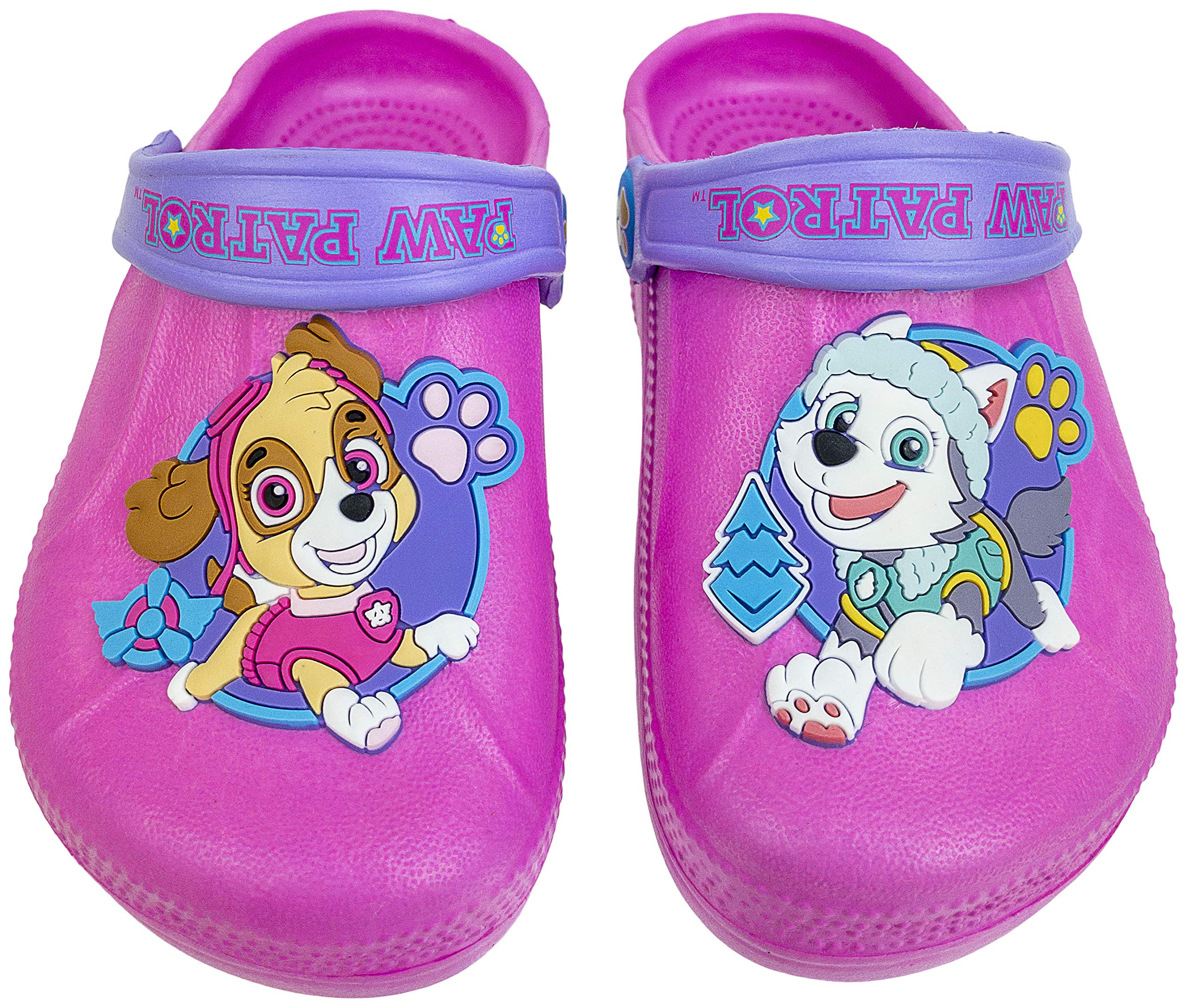 Paw Patrol Kids' Molded Clogs with Backstrap - Sizes 7-12 for Toddlers & Children | Comfortable Water Shoes for Beach, Pool & Outdoor Play