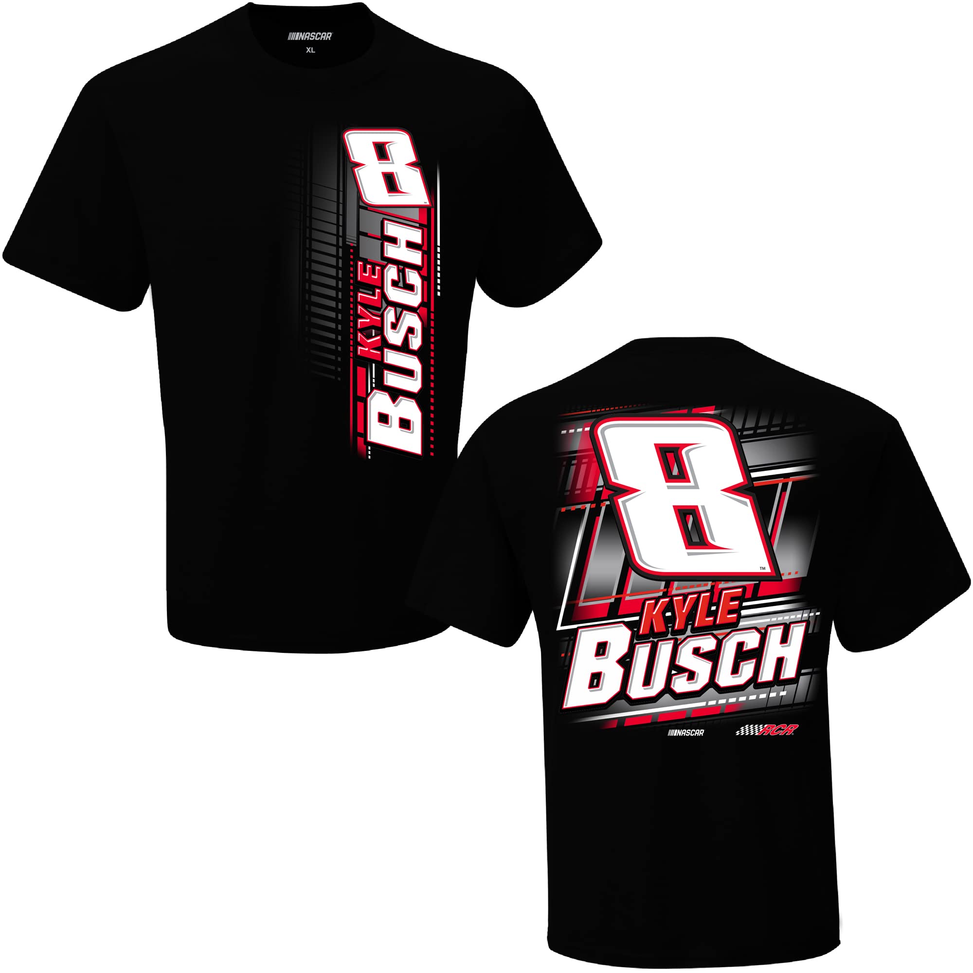 Kyle Busch 2023 Number 8 Tech T-Shirt Black - NASCAR Racing Fan Apparel for Men - Perfect for Race Day, Tailgating & Casual Wear