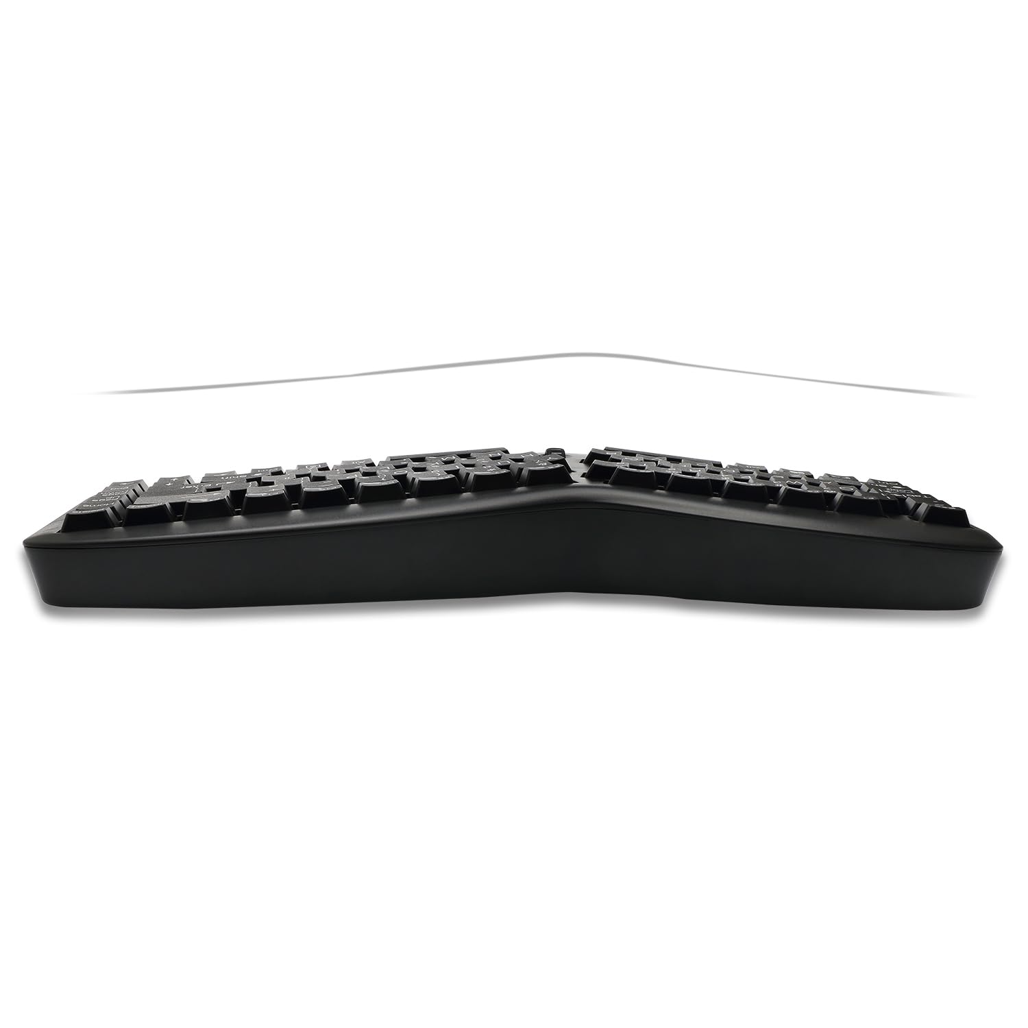 Adesso WKB-1150CB Wireless Keyboard and Mouse Combo - Ergonomic Curved Design, 2.4GHz USB Receiver, Plug & Play for PC/Mac - Perfect for Office, Home & Gaming Use