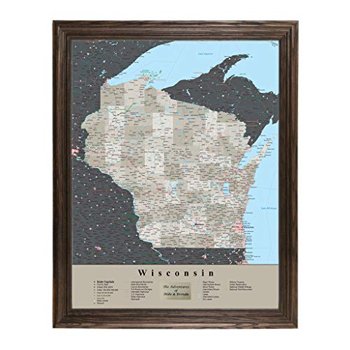 Solid Wood Brown Frame Personalized