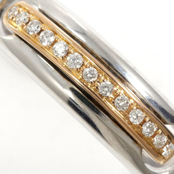 18K White Gold & Pink Gold Diamond Ring for Women - Elegant Wedding, Engagement & Anniversary Jewelry Gift - Perfect for Special Occasions & Everyday Luxury