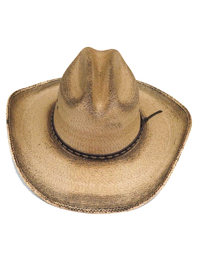 Resistol RSGBOYBJA41 Jason Aldean Georgia Boy Straw Cowboy Hat - Flame Burned Western Style for Men - Perfect for Country Music Festivals & Outdoor Adventures