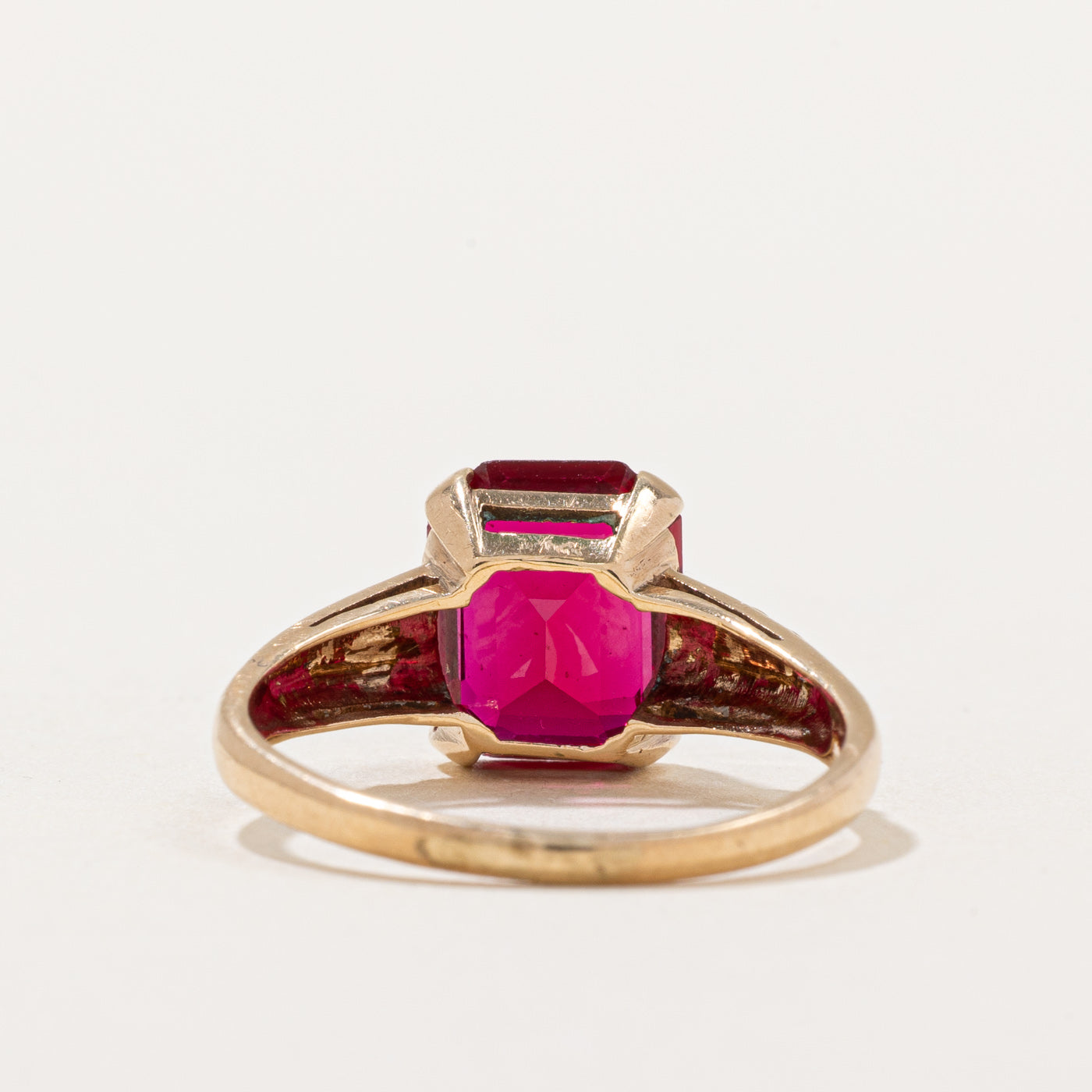 4.70ct Synthetic Ruby Cocktail Ring - Size 7 | Elegant Statement Jewelry for Evening Parties, Weddings & Special Occasions