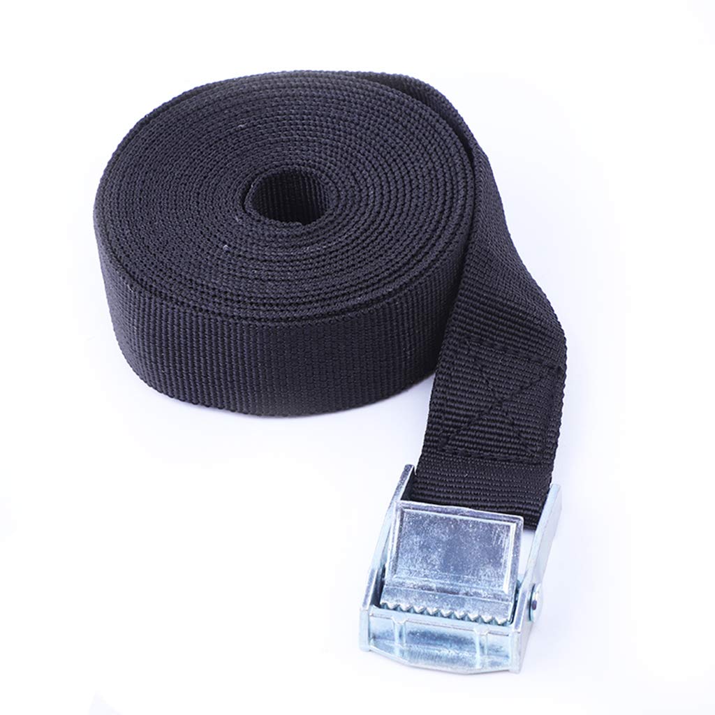 2M Heavy-Duty Ratchet Tie Down Straps with Metal Buckles - Secure Cargo for Cars, Motorcycles & Bikes - Strong Tow Rope for Luggage, Bags & Transport - Perfect for Road Trips, Moving & Hauling