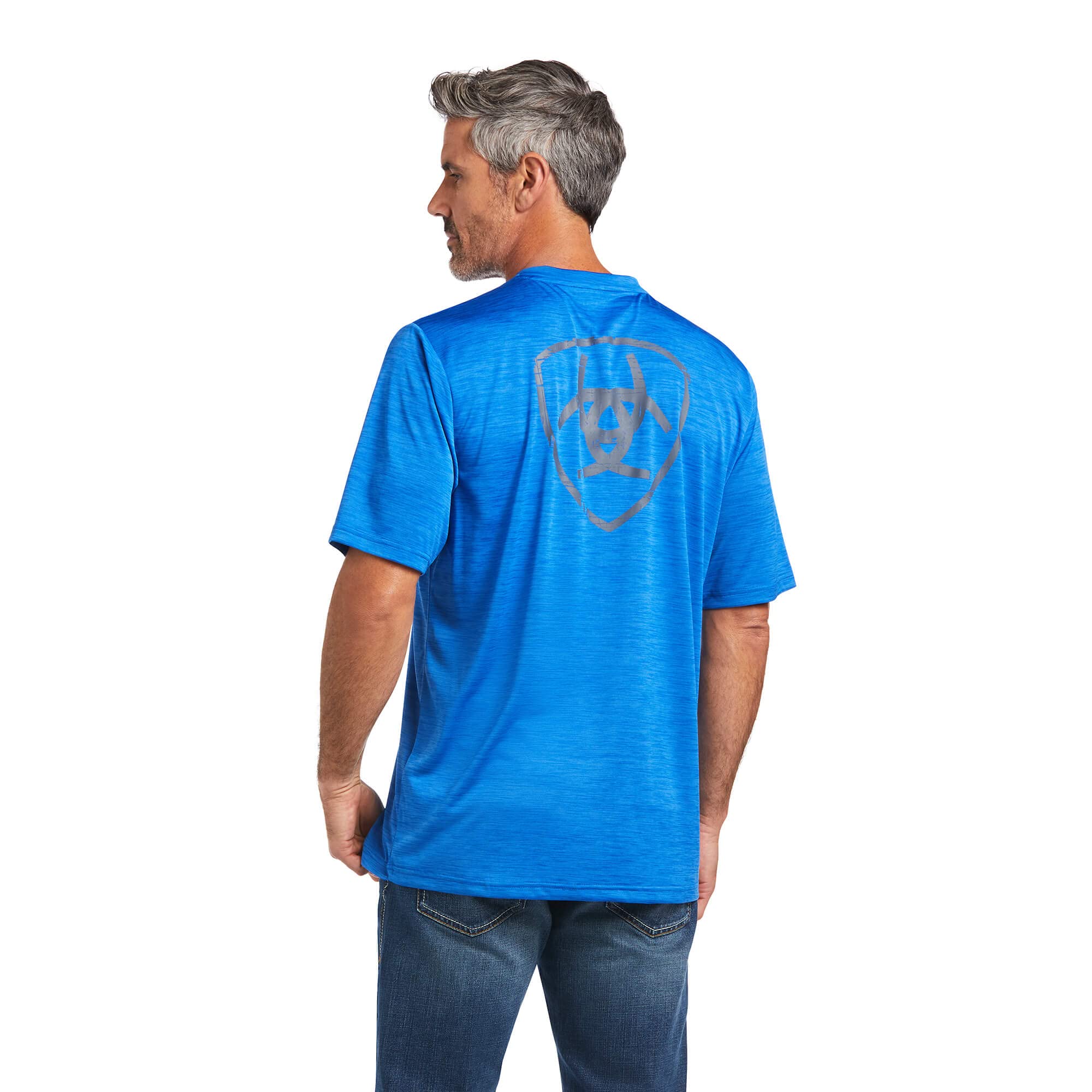 ARIAT Men's Charger Shield Performance T-Shirt - Moisture Wicking, Breathable Workout & Casual Tee for Gym, Hiking & Everyday Wear