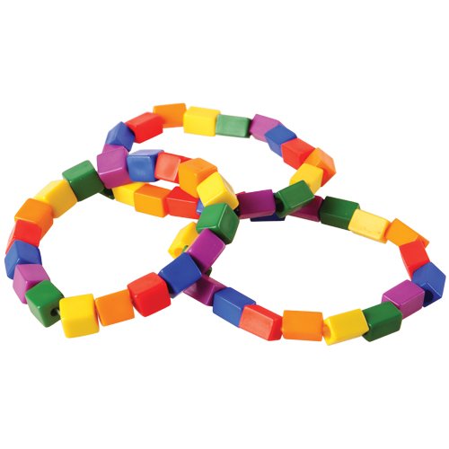 Block Mania Bead Bracelets Bulk Pack - 12 Dozens (144 Pieces) Colorful DIY Friendship Bracelets for Kids & Teens - Perfect for Party Favors, Classroom Rewards, and Craft Projects