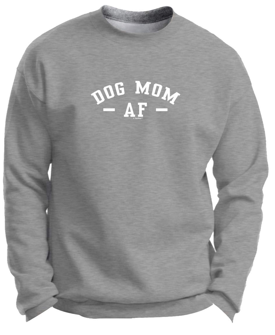 Premium Dog Mom Crewneck Sweatshirt - Cute Dog Lover Gift for Women - Comfortable Casual Wear for Dog Walks & Pet Parenting