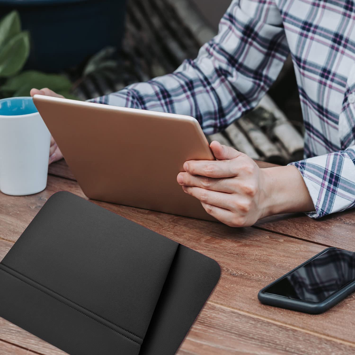 TEDNETGO 14 Inch Laptop Sleeve for MacBook Pro 2024 - Waterproof Protective Case Compatible with 13-14 Inch MacBook Pro/Air (Black) - Perfect for Travel, Office & School Use